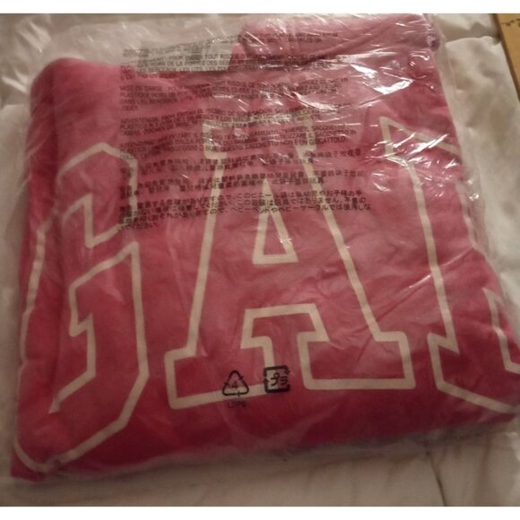 GAP Womens SIZE Large Pink Logo Hoodie Sweatshirt  Cotton Blend NWT - Picture 9 of 12
